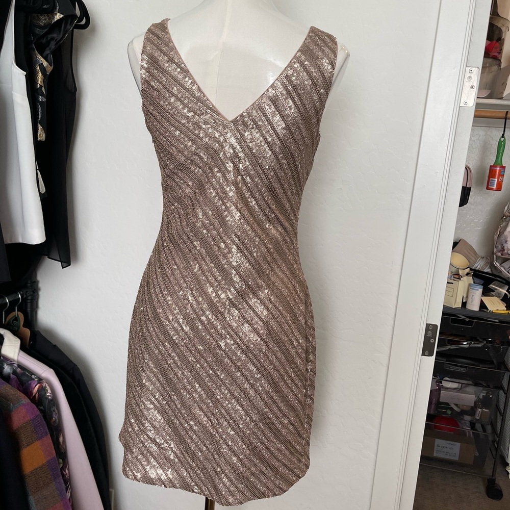 Banana Republic Monogram sequin stripe sheath Dress - Picture 4 of 10